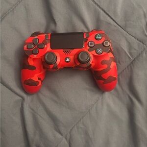 Sony PlayStation Controller - Red and Black Camouflage
